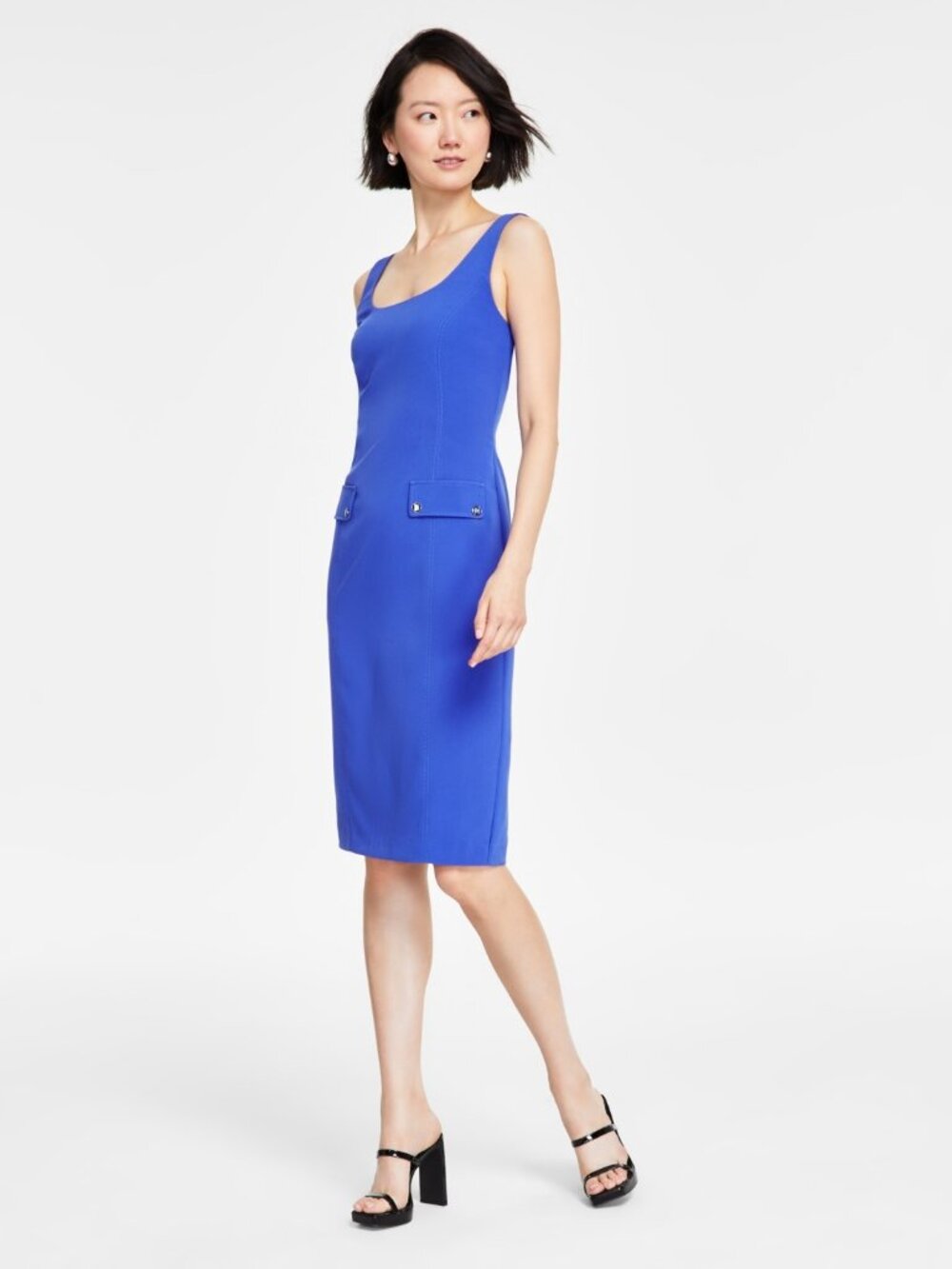 KARL LAGERFELD PARIS Women's Sleeveless Sheath Dress Size 10